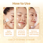 Exterreo Radiance Overnight Mask | Brightening & Hydrating Night Facial Mask (75ml)