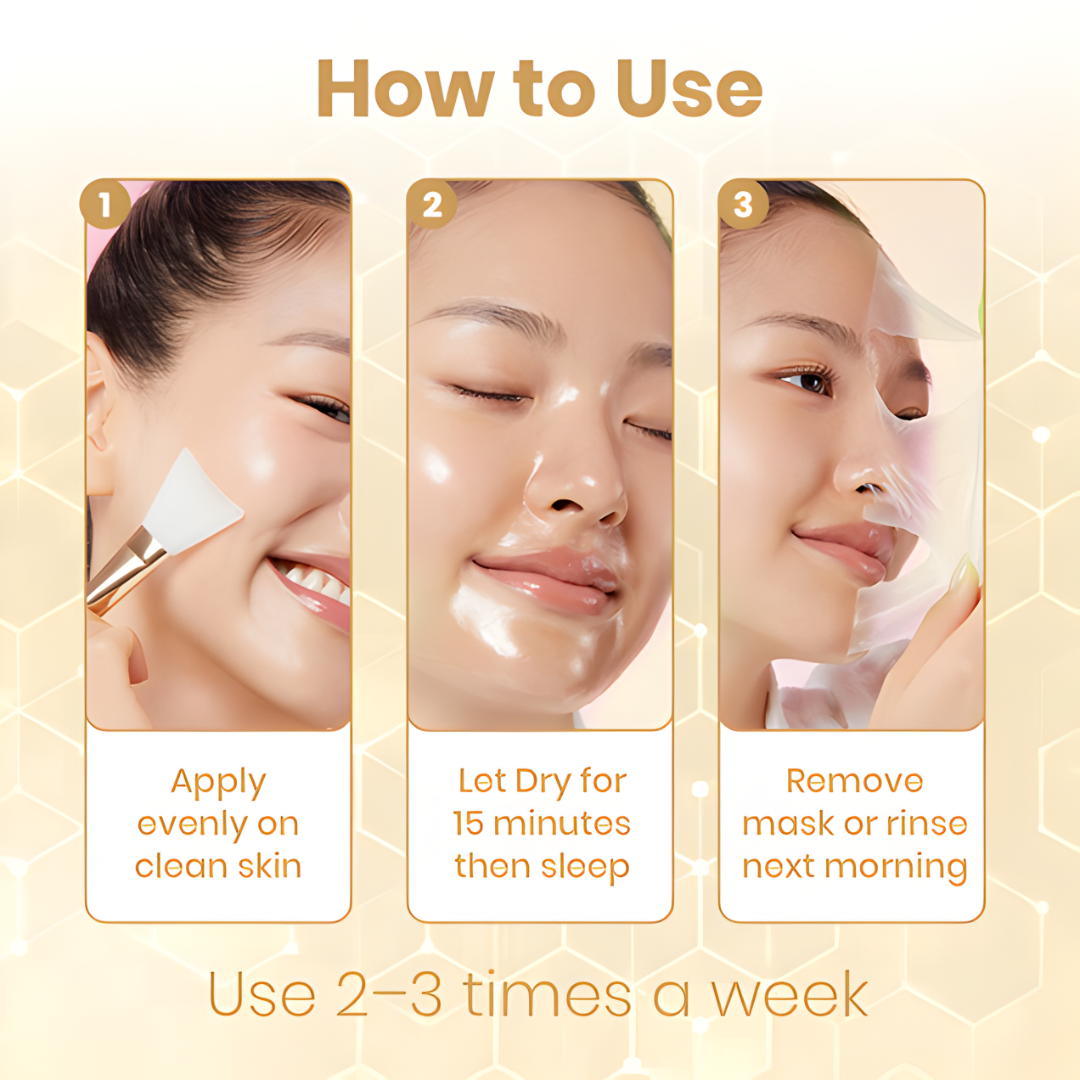 Exterreo Radiance Overnight Mask | Brightening & Hydrating Night Facial Mask (75ml)