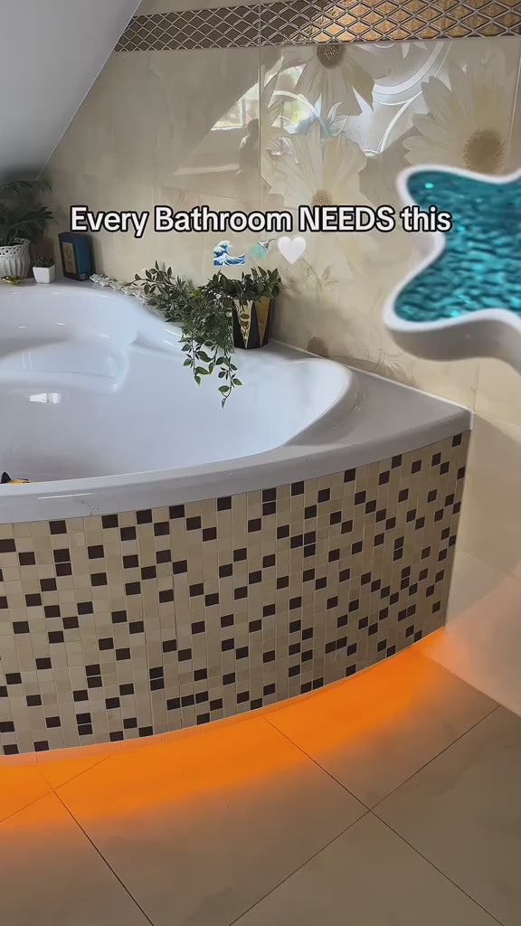 Starfish LED Night Light Rechargeable Table Lamp Northern Ocean Wave Projector Lights Romantic for Bedroom Desk Festival Decor